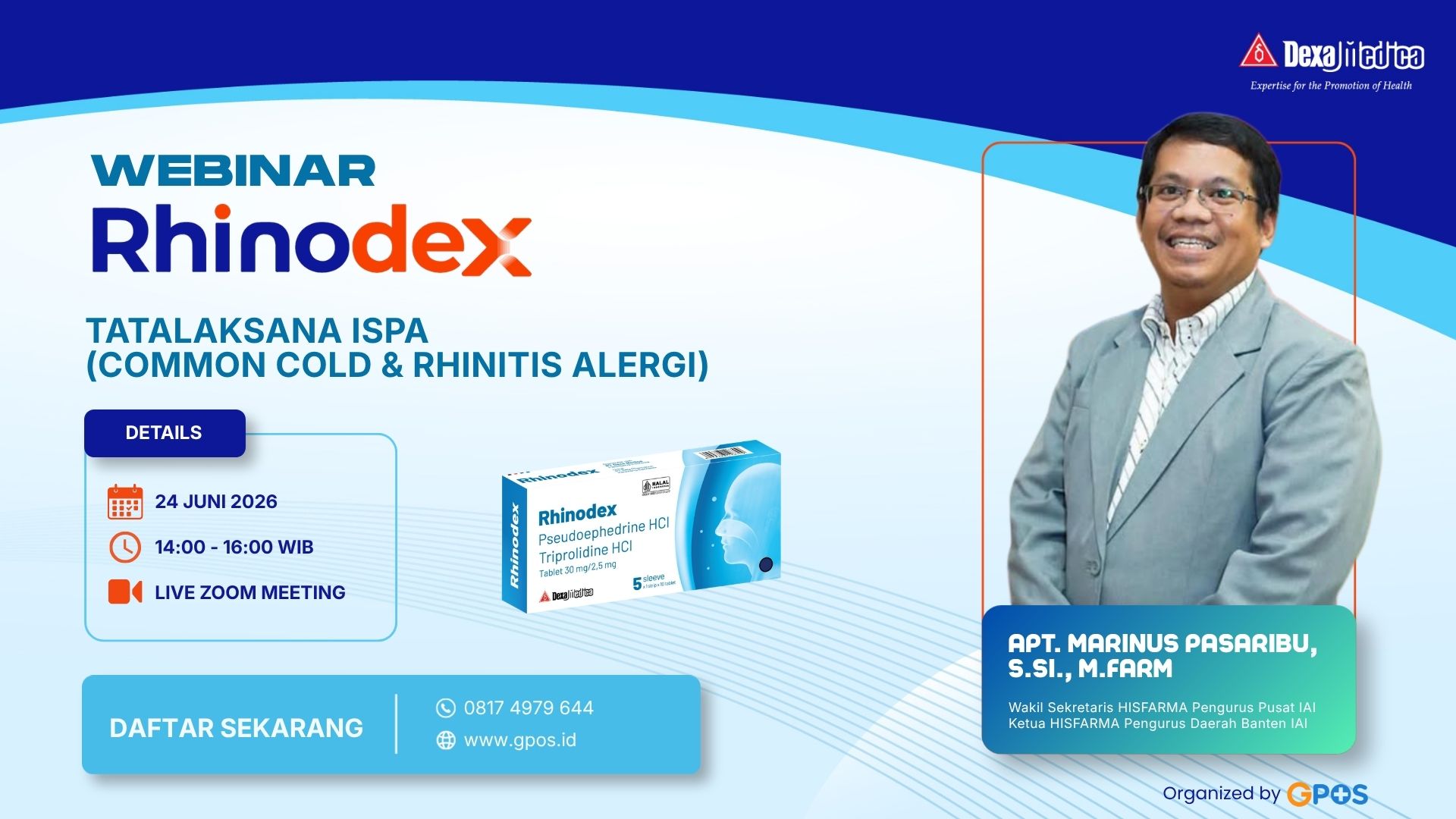 Webinar Apoteker Farmasi Rhinodex
