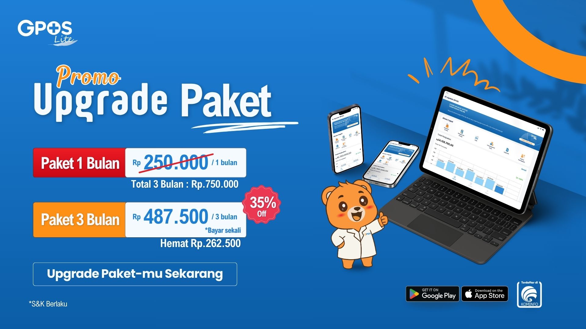 Promo Upgrade Paket Aplikasi Apotek GPOS Lite