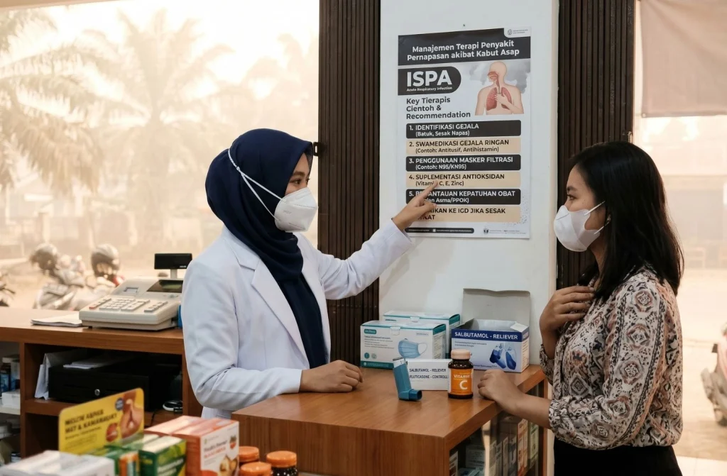 Manajemen Terapi Penyakit Pernapasan Akibat Kabut Karhutla